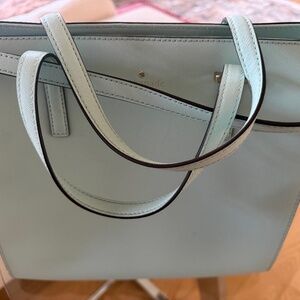 Kate Spade Hayden Cedar Street Leather Satchel Shoulder Bag in Mint Mojito